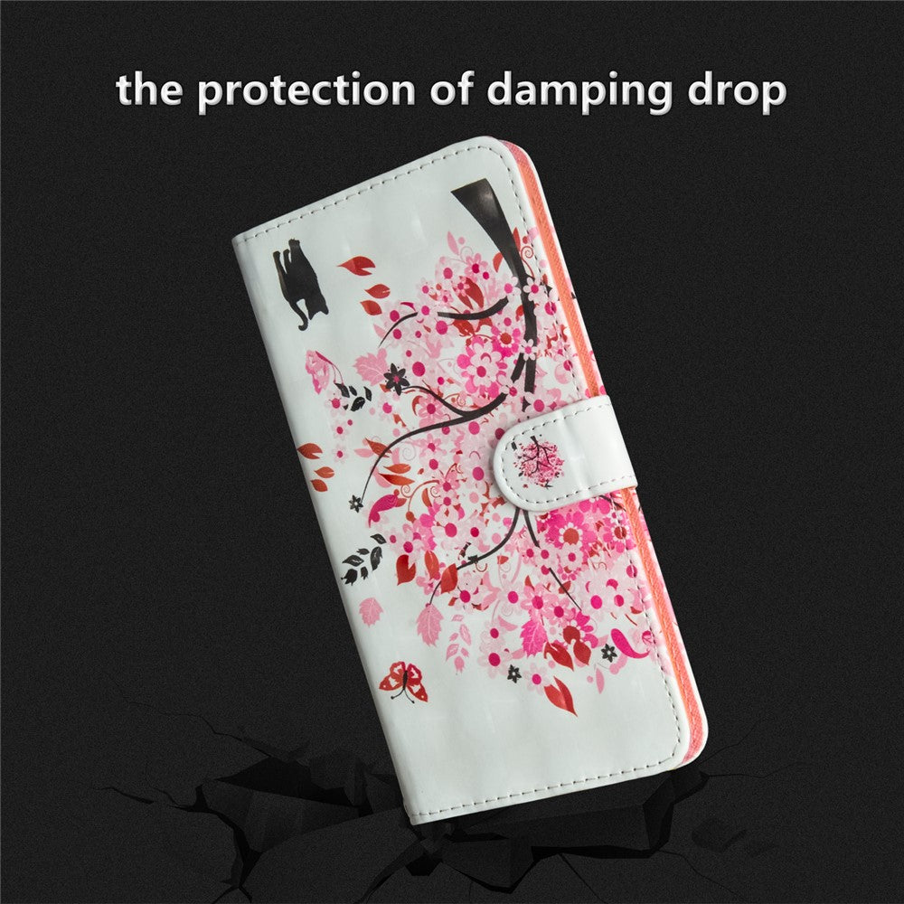 Mönstertryck Plånboksfodral Läderfodral till Huawei P20 Pro