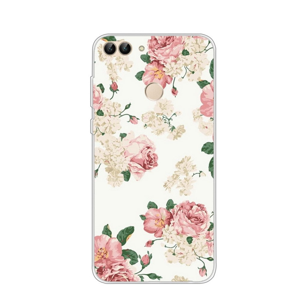 Mönstertryck TPU Mjukt Skal för Huawei P Smart / Enjoy 7S
