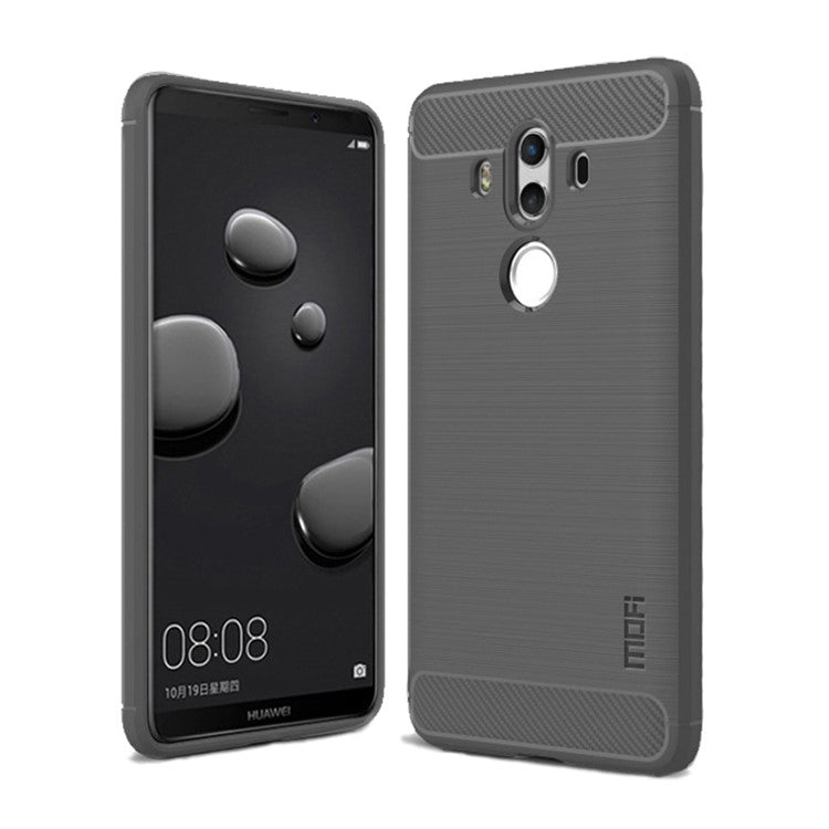 MOFI Carbon Fiber Texture Brushed TPU Protection Mobile Phone Case for Huawei Mate 10 Pro