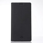 VILI DMX Cross Texture Card Holder Leather Stand Cover for Huawei P Smart+ /nova 3i