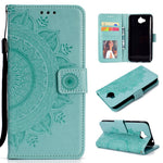 Läderfodral med Mandala-mönster till Huawei Y5 (2017) / Y6 (2017)