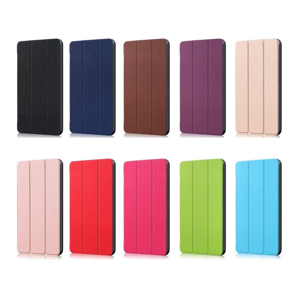 PU Leather Tri-fold Stand Tablet Flip Protective Casing for Huawei Mediapad T5 10