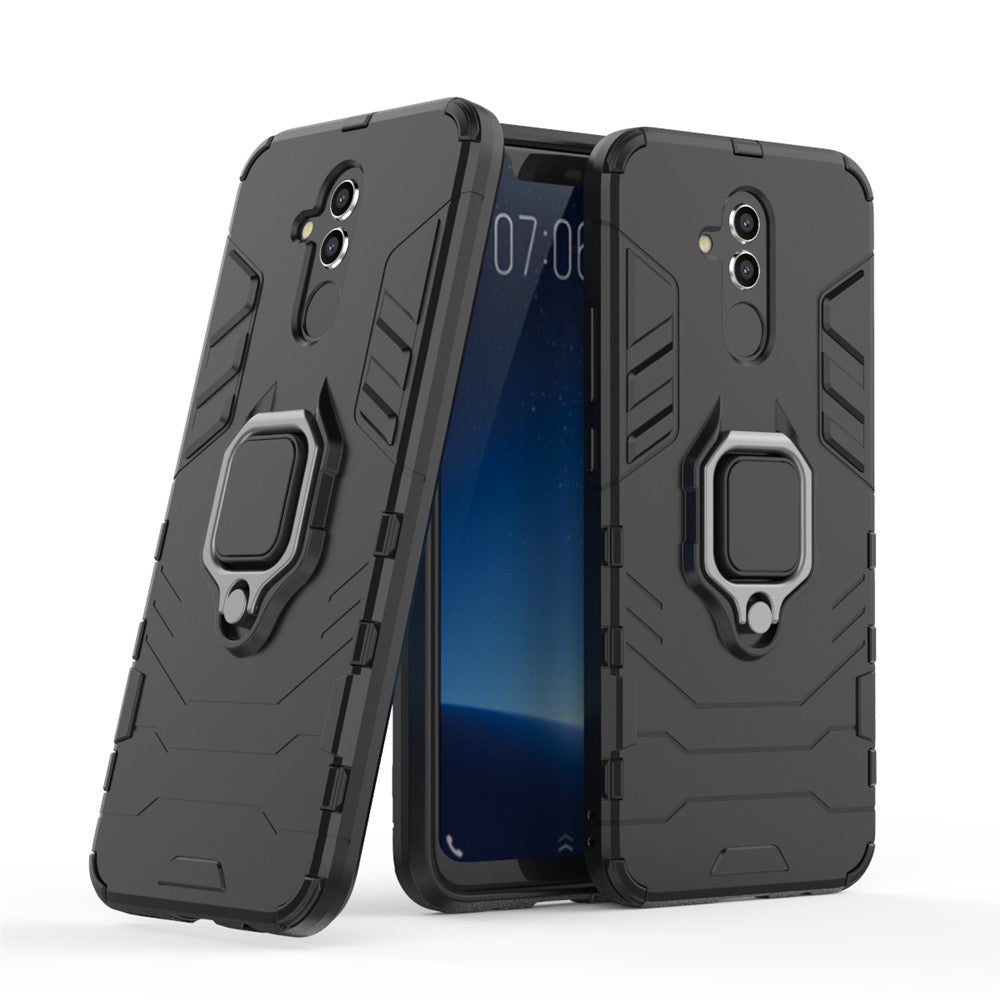 TPU + PC Hybridskal med Fingerringstöd för Huawei Mate 20 Lite