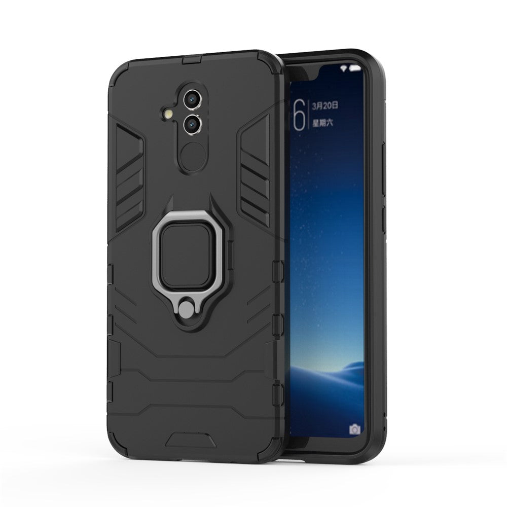 TPU + PC Hybridskal med Fingerringstöd för Huawei Mate 20 Lite