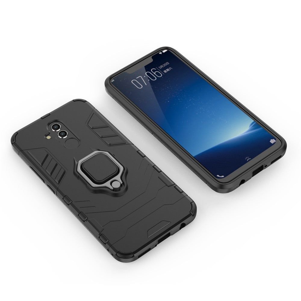 TPU + PC Hybridskal med Fingerringstöd för Huawei Mate 20 Lite