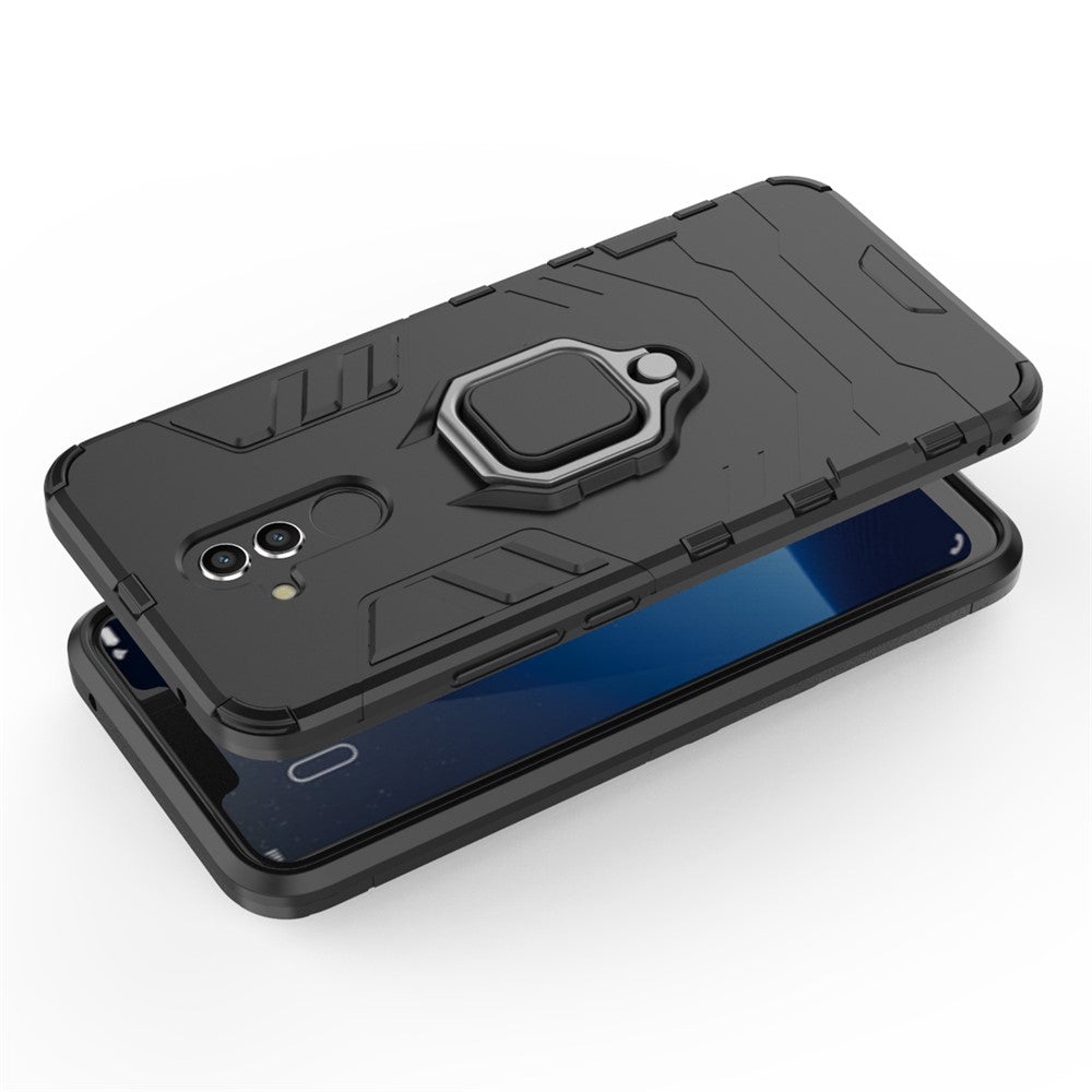 TPU + PC Hybridskal med Fingerringstöd för Huawei Mate 20 Lite