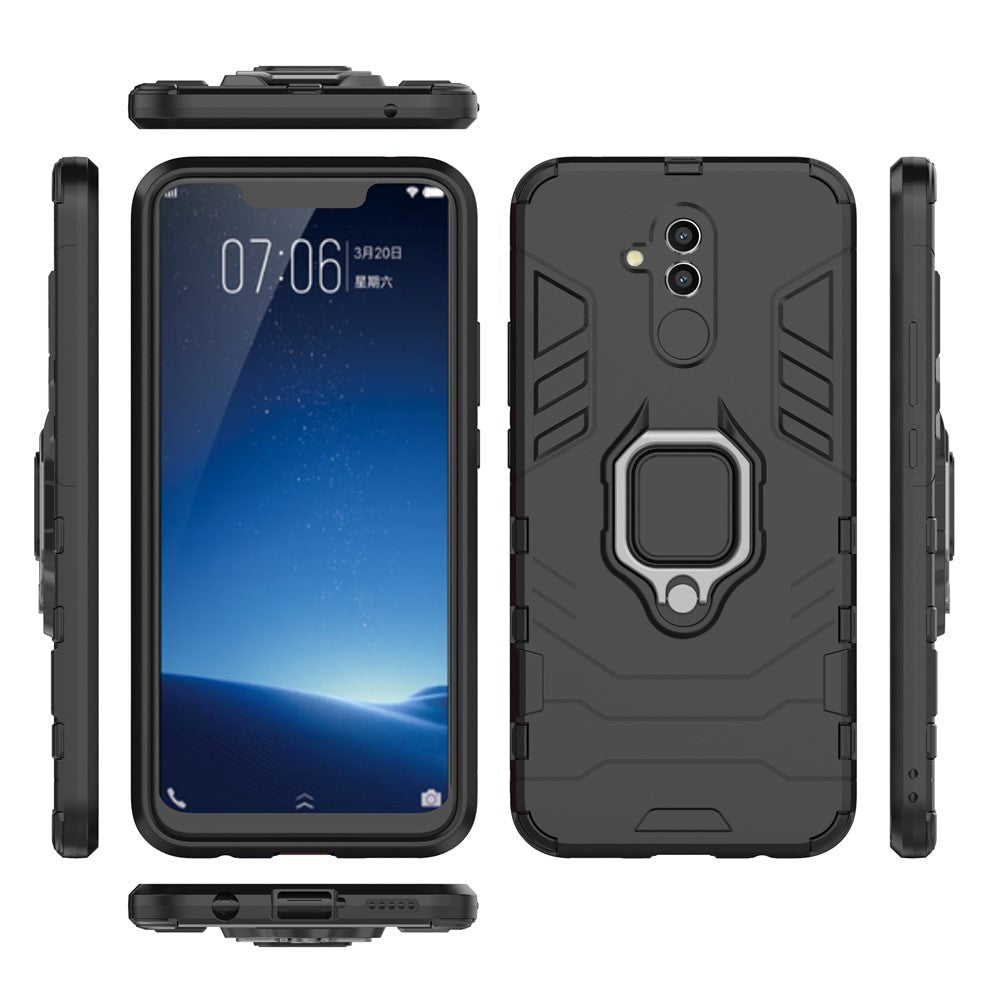 TPU + PC Hybridskal med Fingerringstöd för Huawei Mate 20 Lite
