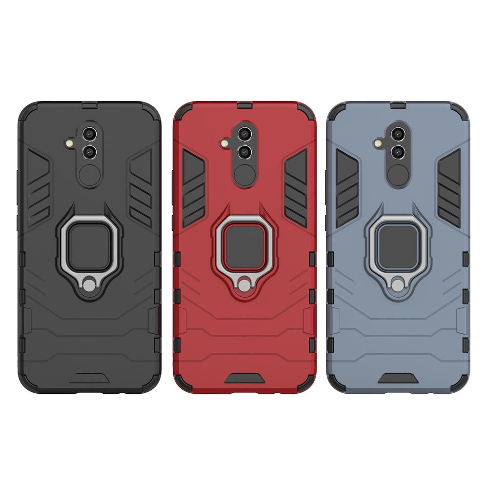 TPU + PC Hybridskal med Fingerringstöd för Huawei Mate 20 Lite