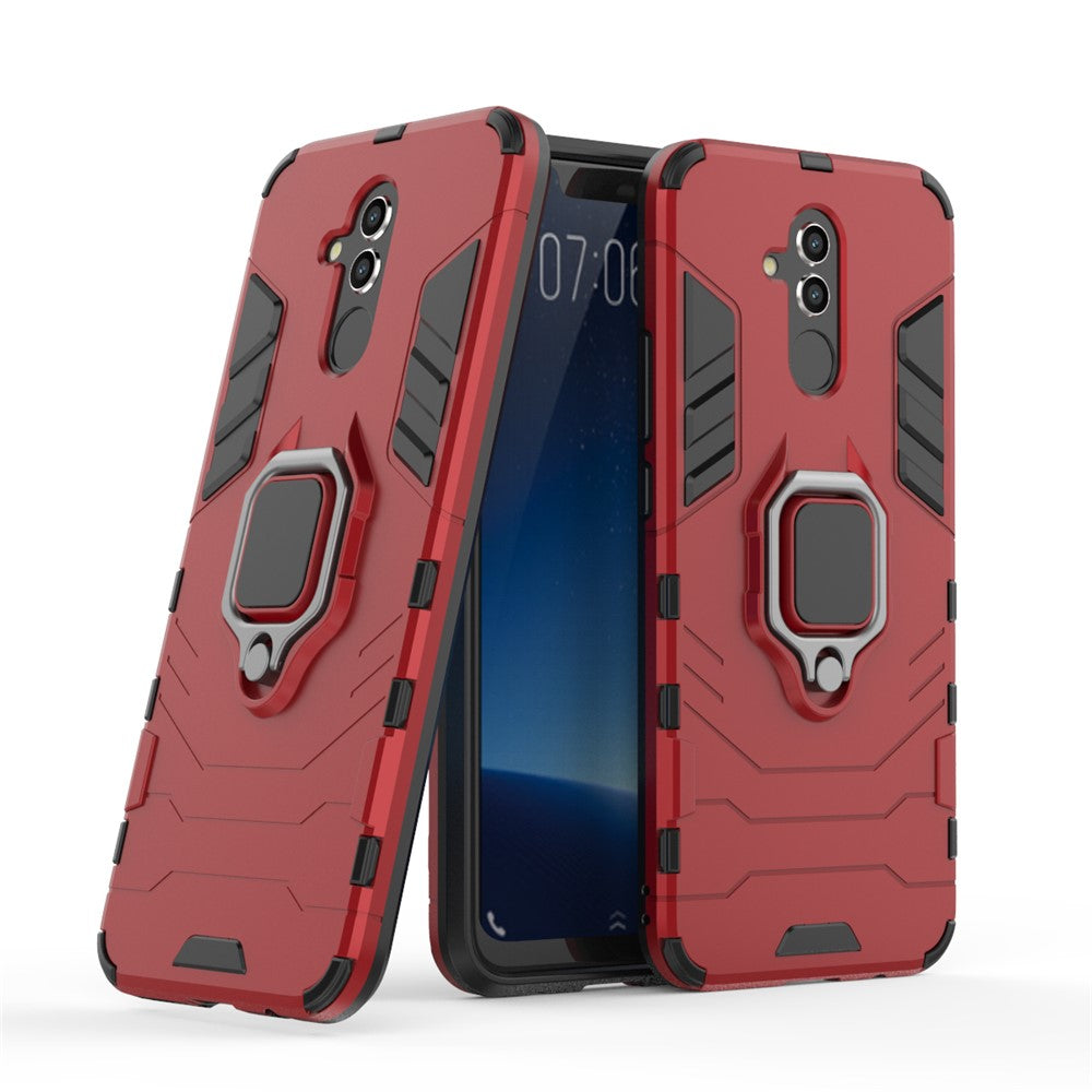TPU + PC Hybridskal med Fingerringstöd för Huawei Mate 20 Lite
