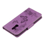 Imprint Butterfly Flower Wallet Leather Magnetic Case for Huawei Mate 20 Lite / Maimang 7