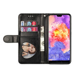 Flash Powder Läderfodral med Blixtlås och Rem till Huawei P20 Pro