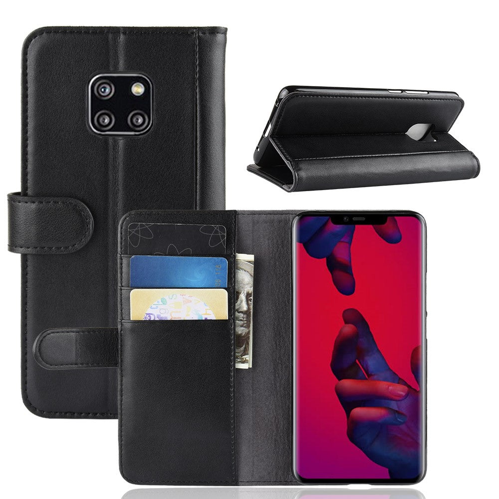 Huawei Mate 20 Pro mobilskal Äkta Split Läder Plånboksfodral Mobilskal Stativ