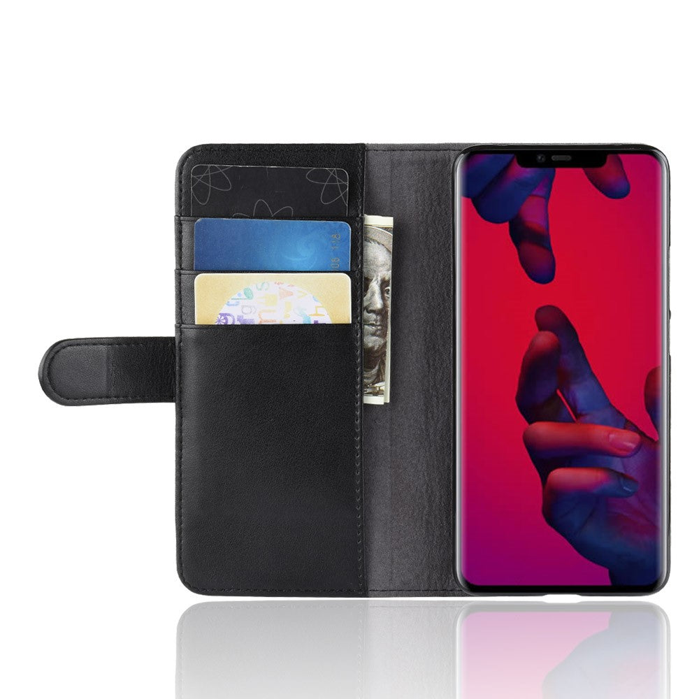 Huawei Mate 20 Pro mobilskal Äkta Split Läder Plånboksfodral Mobilskal Stativ