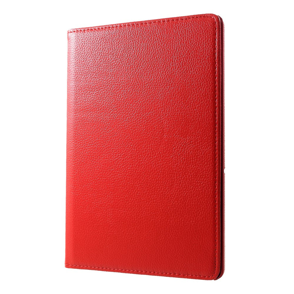 Litchi Skin Leather Shell Cover Case with 360-Degree Rotating Stand for Huawei Mediapad T5 10
