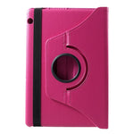 Litchi Skin Leather Shell Cover Case with 360-Degree Rotating Stand for Huawei Mediapad T5 10