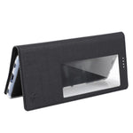 VILI DMX Window View Cross Texture Leather Stand Cover for Huawei Mate 20 Pro