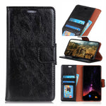 Textured Split Leather Wallet Case for Huawei Honor 10 Lite / P Smart (2019)