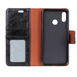 Textured Split Leather Wallet Case for Huawei Honor 10 Lite / P Smart (2019)