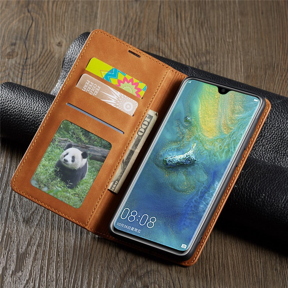 FORWENW Fantasy Series Magnetiskt Silkeslent Läderplånboksfodral för Huawei Mate 20