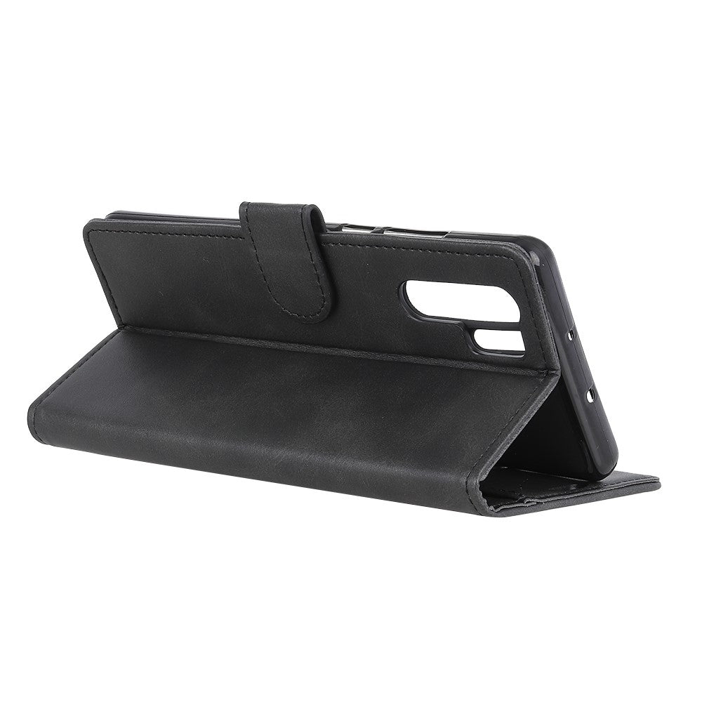 Huawei P30 Pro Matt PU Läder Plånbok Magnetiskt Skyddsskal