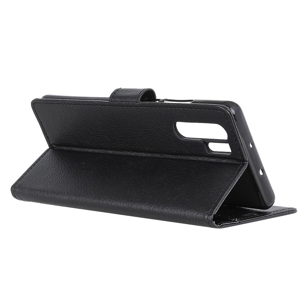Litchi Skin Plånboksfodral i Läder till Huawei P30 Pro