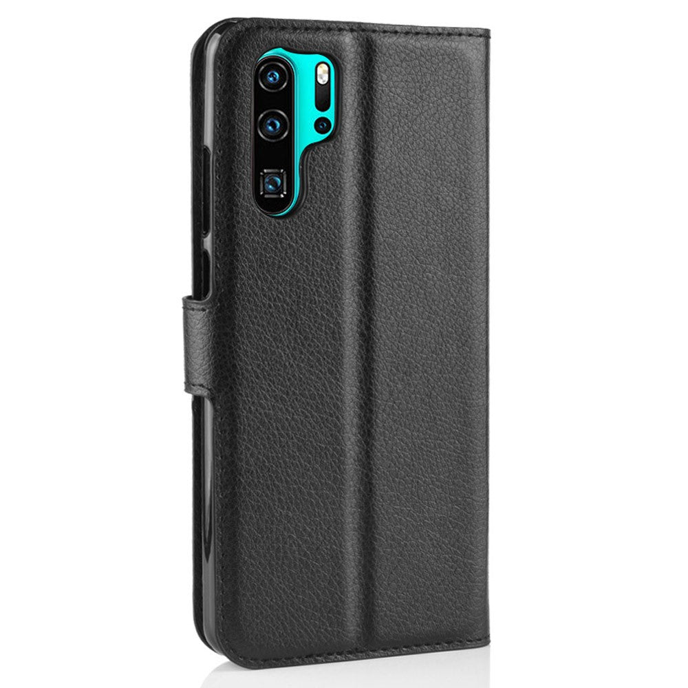 Litchi Texture Wallet Leather Mobile Phone Cover for Huawei P30 Pro Stand Phone Accessory