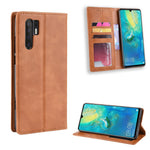 Vintage Style Magnetic Closue Leather Wallet Stand Phone Shell Case for Huawei P30 Pro