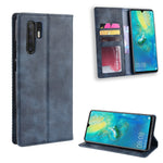 Vintage Style Magnetic Closue Leather Wallet Stand Phone Shell Case for Huawei P30 Pro