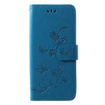Imprint Butterfly Flower Wallet Stand Leather Accessory Case for Huawei P30 Pro