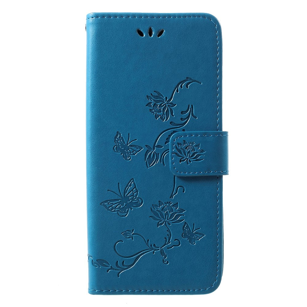 Imprint Butterfly Flower Wallet Stand Leather Accessory Case for Huawei P30 Pro