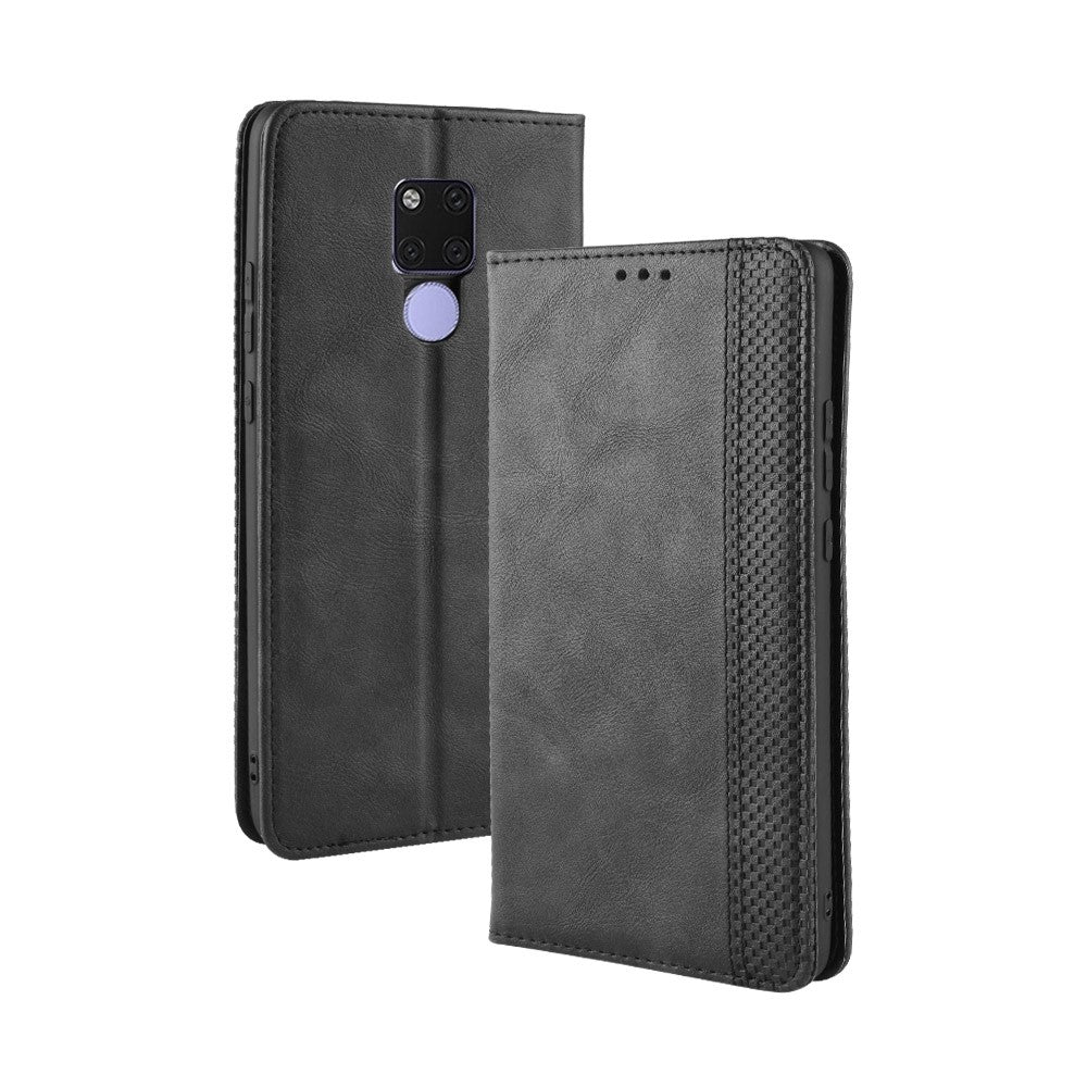 Plånboksfodral i läder i vintagestil till Huawei Mate 20 X