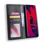Självabsorberande plånboksfodral i läder i vintagestil för Huawei Mate 20 Pro