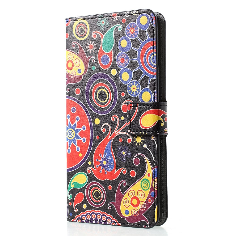 Mönstrat PU-läder plånboksfodral för Huawei P30 Pro