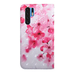 Huawei P30 Pro Mönstertryck Ljuspunktsdekor Skyddande Läderskal
