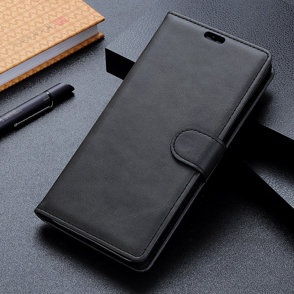 Matt PU-läder plånboksfodral till Huawei P30 Lite