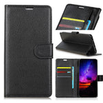 For Huawei P30 Lite Shockproof Phone Bag Covering Litchi Skin Wallet Leather Stand Case