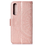 Huawei P30 Mobilskal Mandala Blomma Plånbok PU Läderfodral