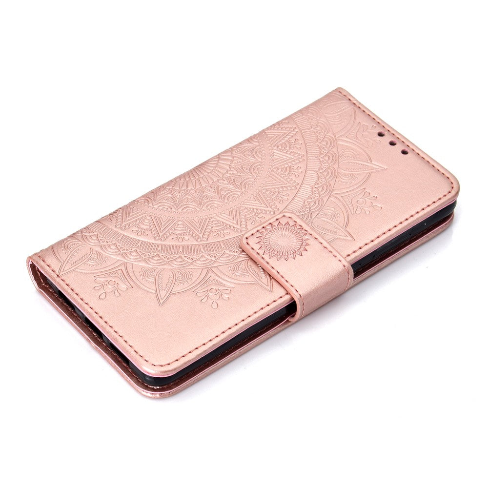 Huawei P30 Mobilskal Mandala Blomma Plånbok PU Läderfodral