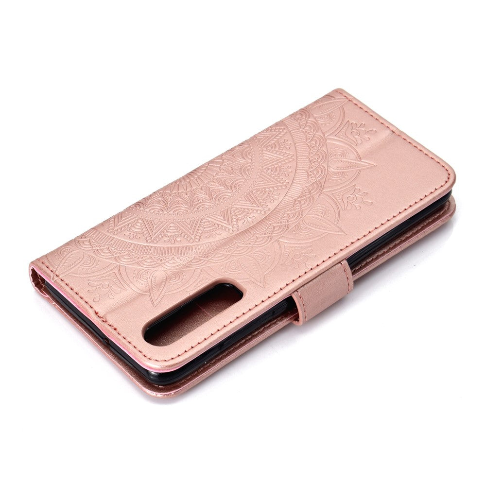 Huawei P30 Mobilskal Mandala Blomma Plånbok PU Läderfodral