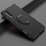 For Huawei P30 Finger Ring Kickstand PC + TPU Hybrid Mobile Phone Case