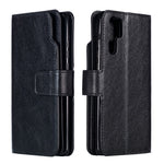 [9 Card Slots] Crazy Horse Leather Wallet Case for Huawei P30 Pro