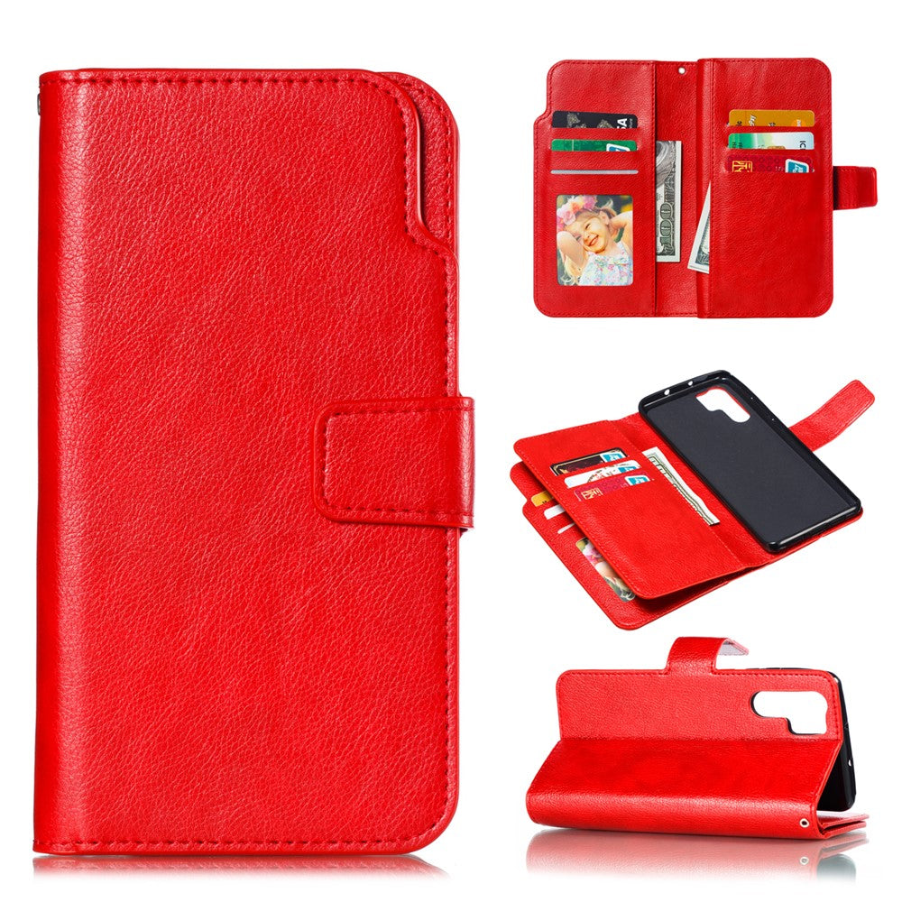 [9 Card Slots] Crazy Horse Leather Wallet Case for Huawei P30 Pro