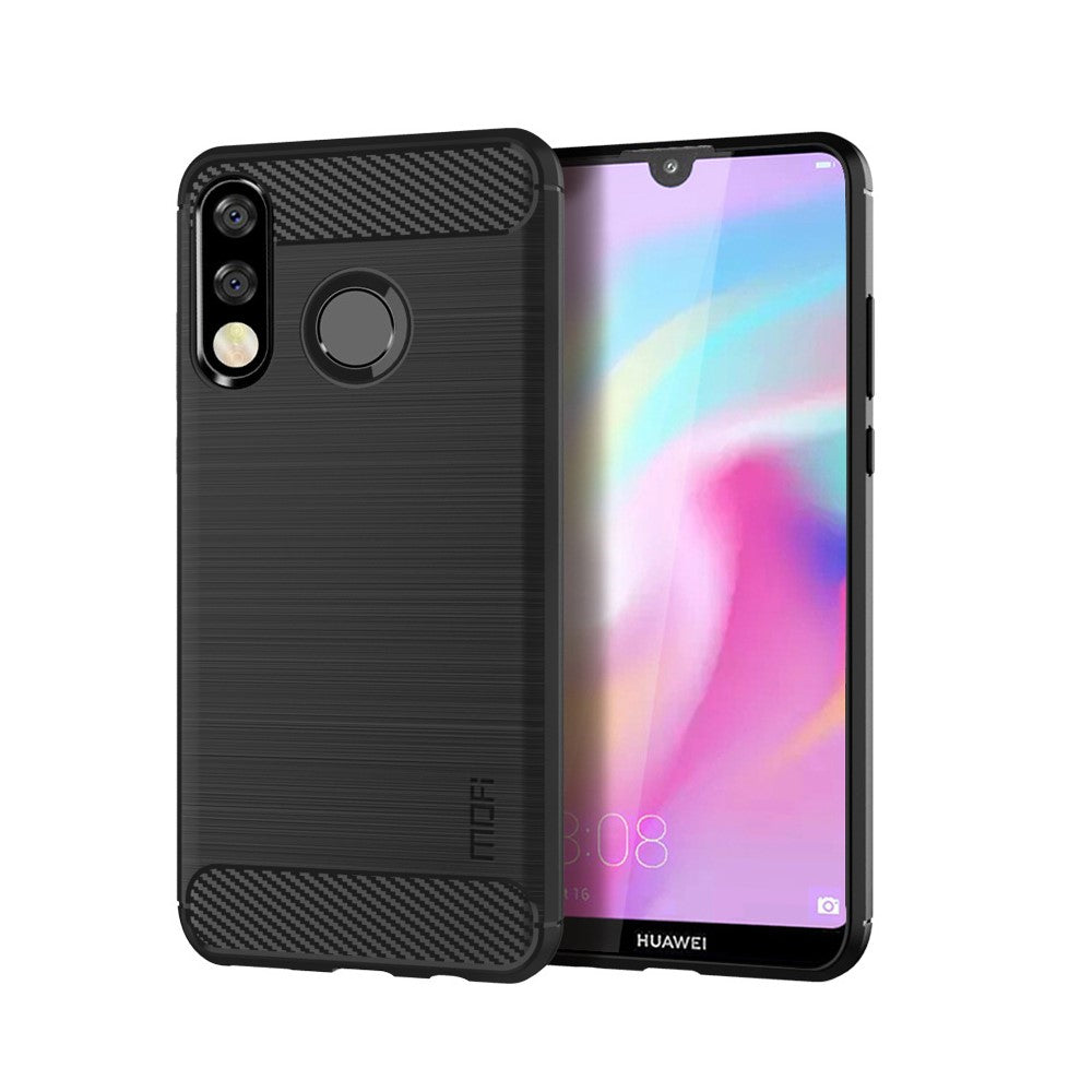 MOFI Carbon Fiber Texture Brushed TPU Case for Huawei P30 Lite