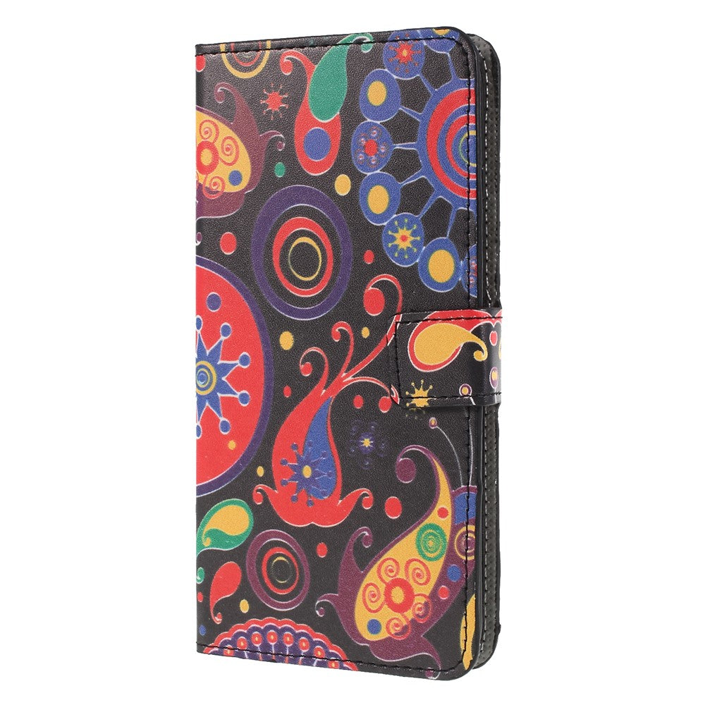 Mönstertryck PU-läder Flipfodral [Stand Wallet] för Huawei P30 Lite