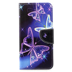 Fingerprint-Free Cross Texture Pattern Printing PU Leather Flip Phone Cover for Huawei P30 Lite