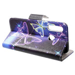 Fingerprint-Free Cross Texture Pattern Printing PU Leather Flip Phone Cover for Huawei P30 Lite