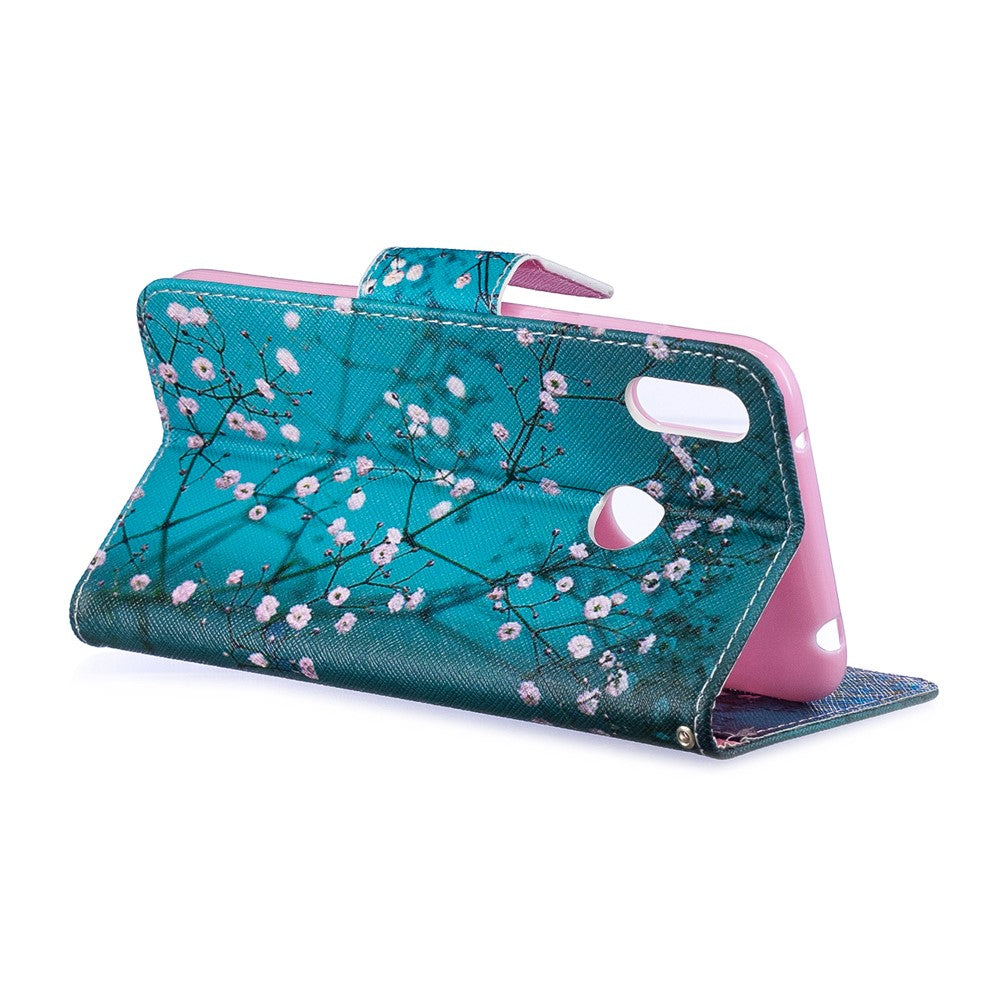 Pattern Printing PU Leather Wallet Phone Case for Huawei Y7 (2019)