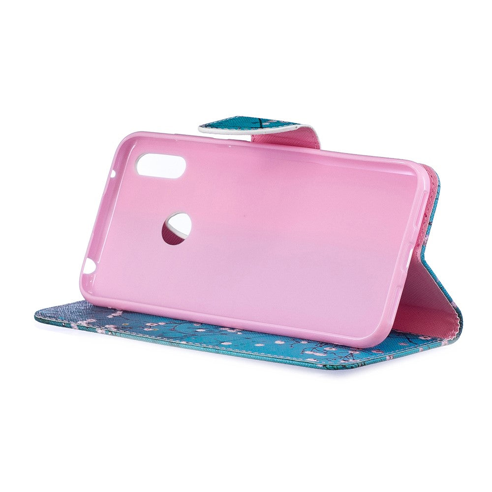Pattern Printing PU Leather Wallet Phone Case for Huawei Y7 (2019)
