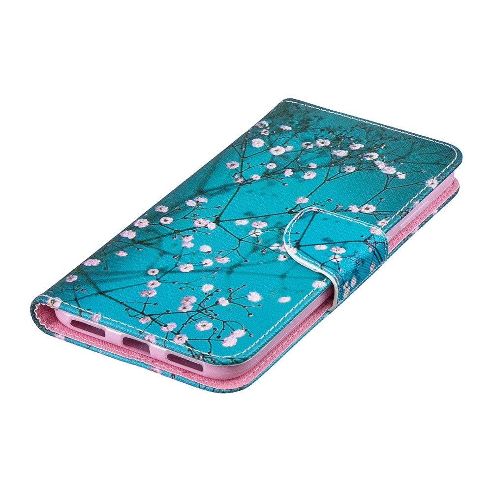 Pattern Printing PU Leather Wallet Phone Case for Huawei Y7 (2019)