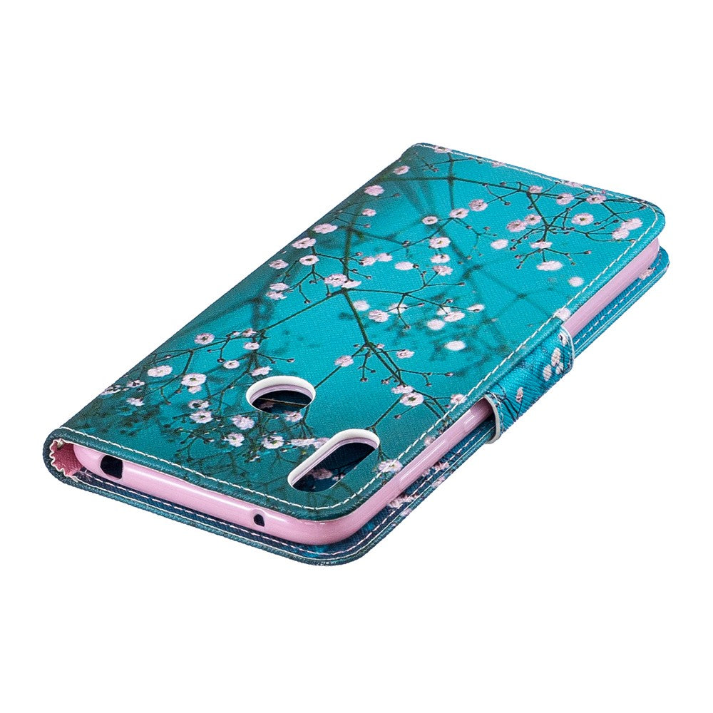 Pattern Printing PU Leather Wallet Phone Case for Huawei Y7 (2019)
